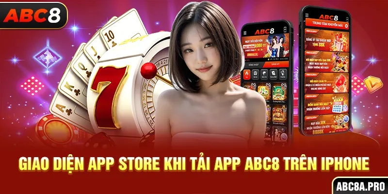 Giao diện App Store khi tải app ABC8 trên iPhone