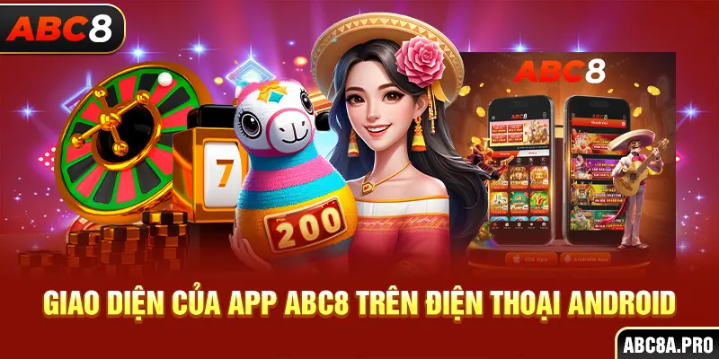 Giao diện của app ABC8 trên điện thoại Android