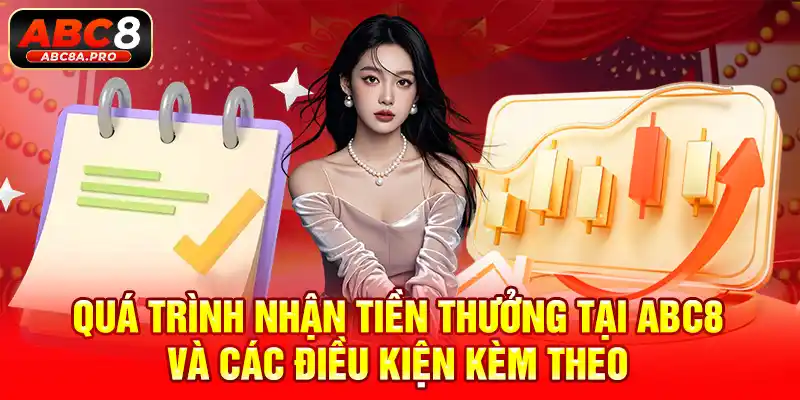 Quá trình nhận tiền thưởng tại ABC8 và các điều kiện kèm theo.